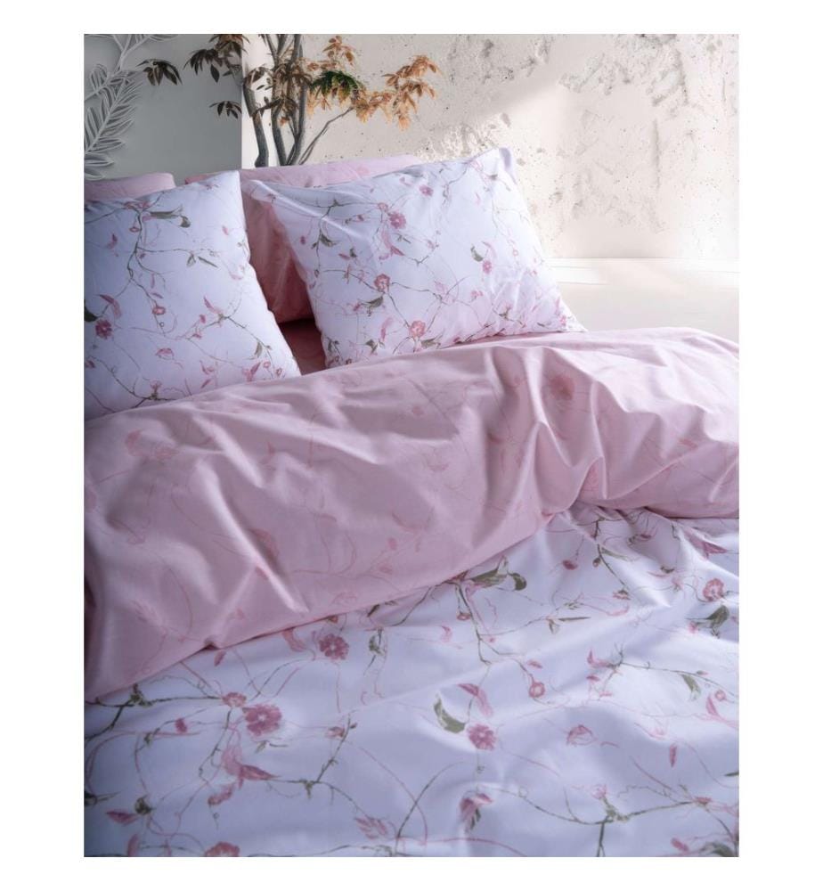 Set copripiumino super king Ranforce, rosa, 100% cotone RANFORCE