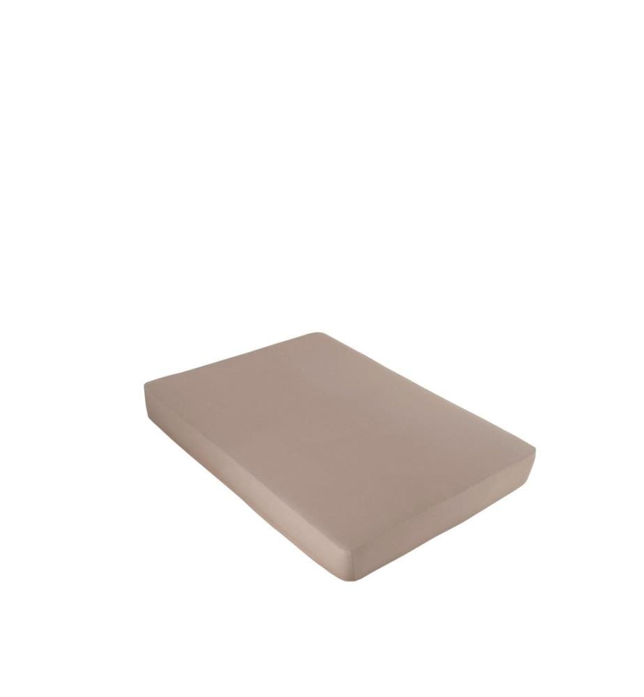 Drap-housse en jersey, taille L (lit simple), cappuccino, 100 % coton