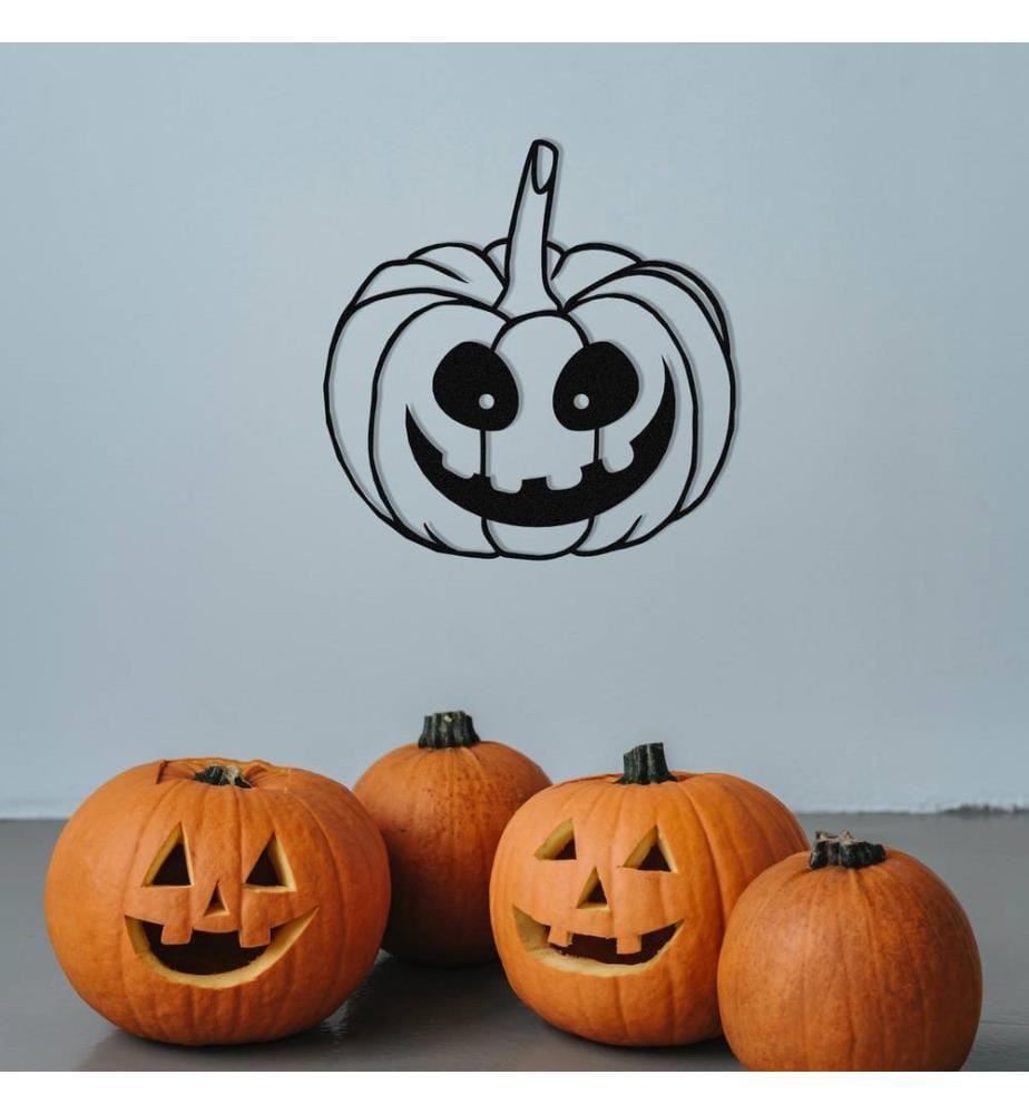 Dekoratives Metall-Wand-Accessoire, Schwarz, Metall