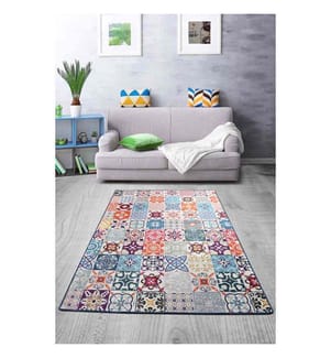 Tappeto da sala, Multicolore, 100% poliestere, 80 x 300 cm