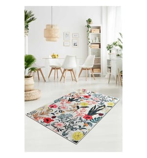 Tappeto, Multicolore, 100% poliestere, 80 x 120 cm