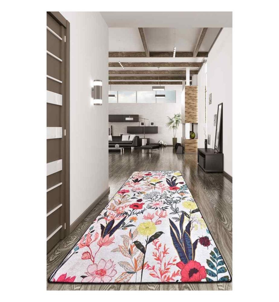 Flurteppich, Multicolor, 100% Polyester, 100 x 300 cm