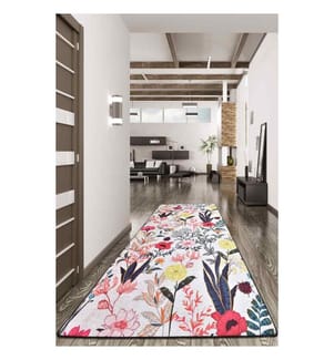 Tappeto da sala, Multicolore, 100% poliestere, 100 x 300 cm