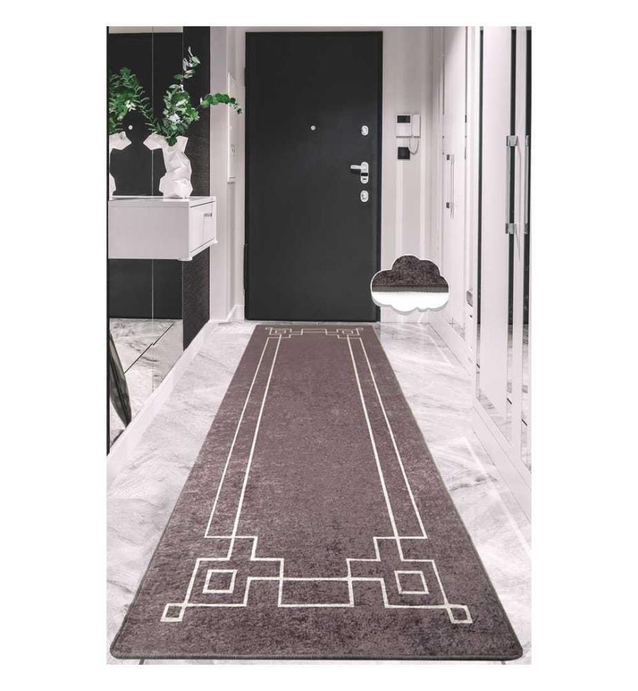 Tapis de salle, Fume, 100% polyester, 100 x 300 cm