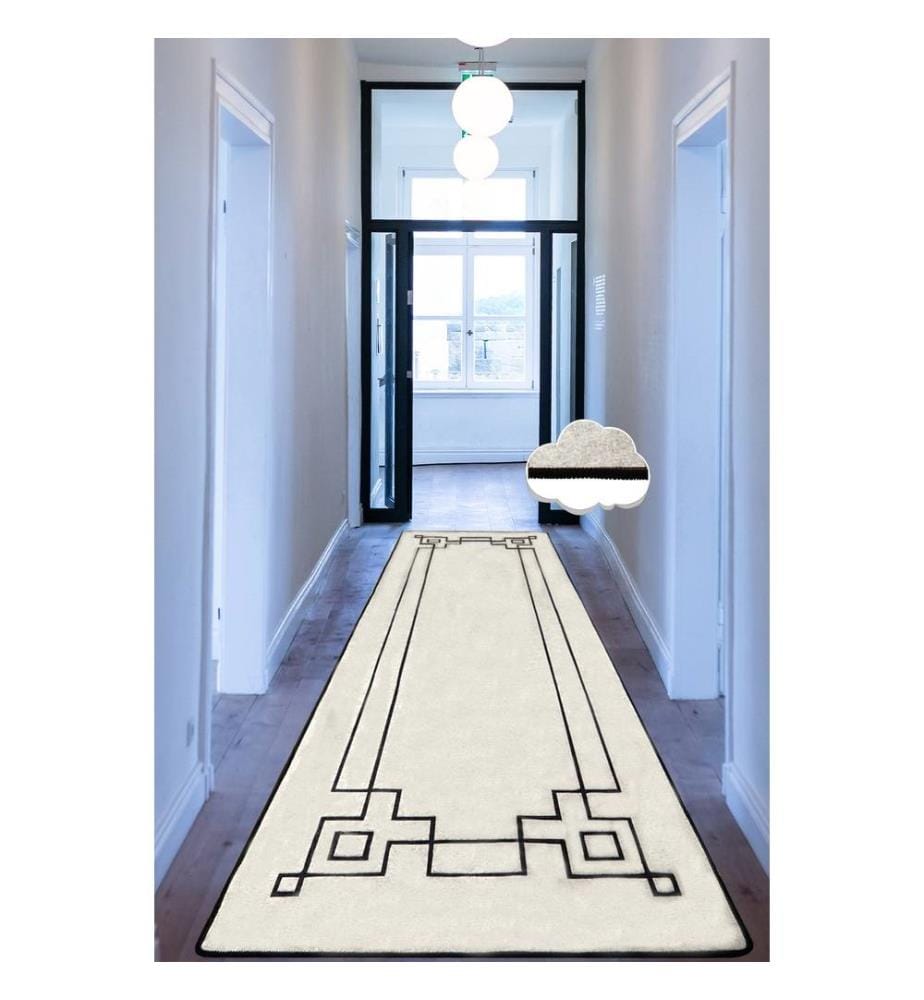 Tapis de salle, Ecru, 100% Polyester, 100 x 300 cm