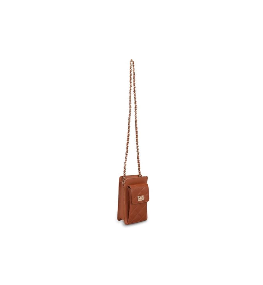 Borsa a tracolla, Tan, 100% pelle polivinilica