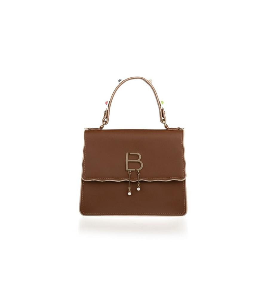 Sac à main, beige, 100% cuir polyvinylique