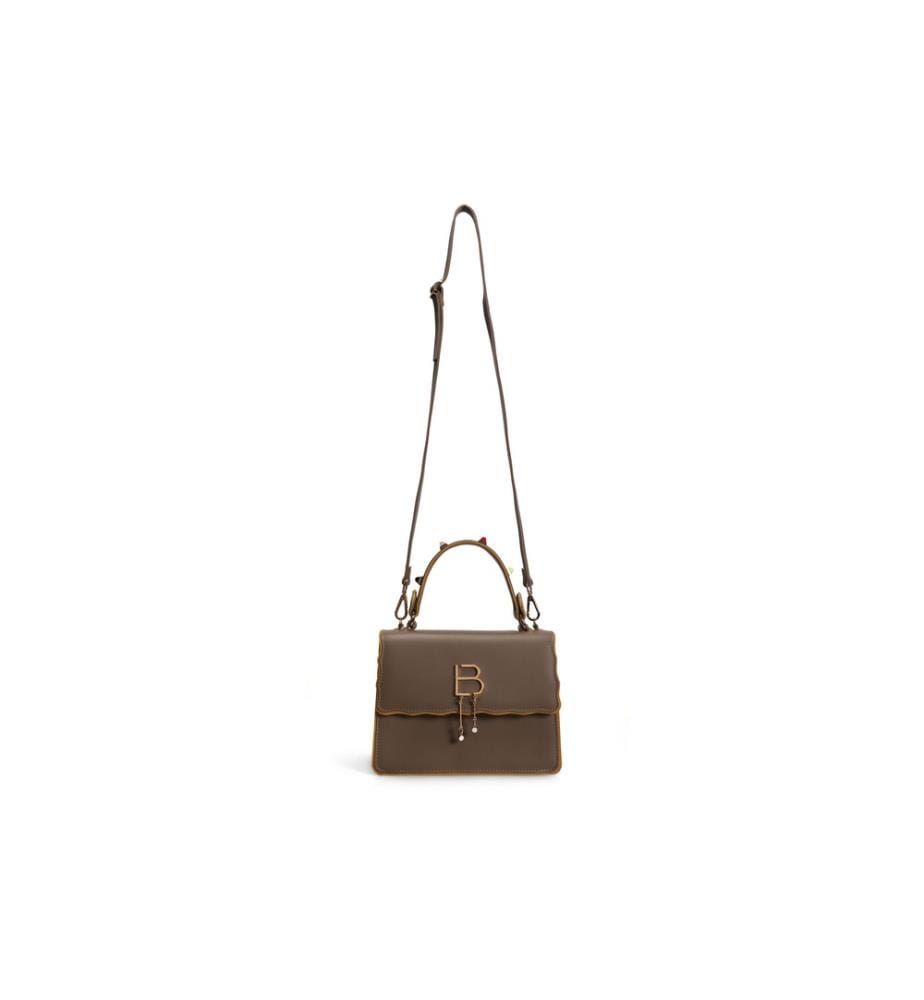 Sac à main, vison, 100% cuir polyvinylique
