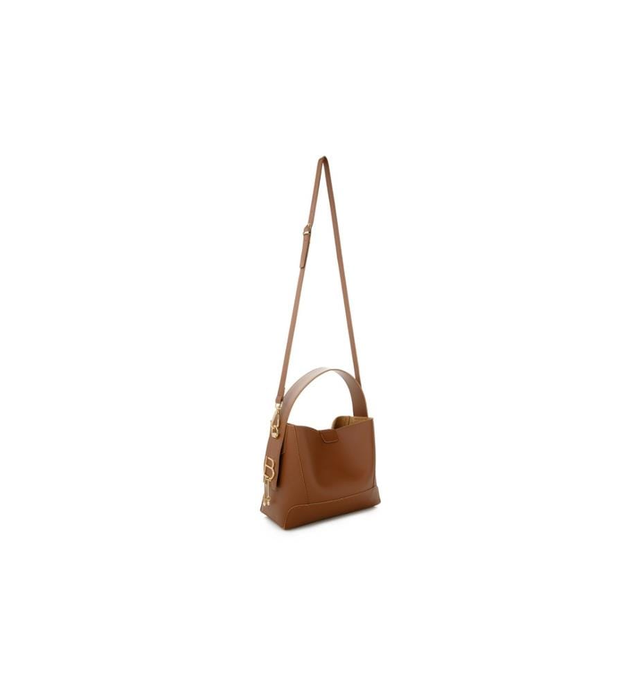 Sac à bandoulière, Tan, 100% Polyvinyl Leather