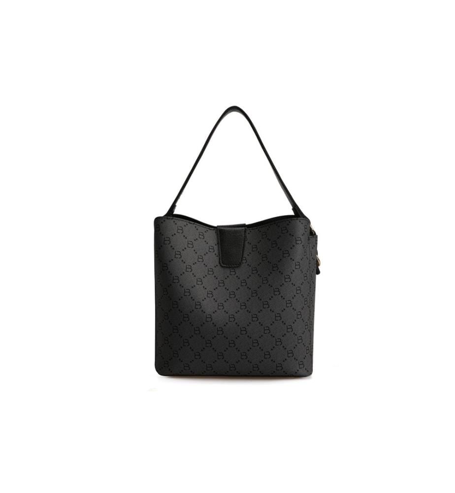 Sac à dos, gris, noir, 100% cuir polyvinylique