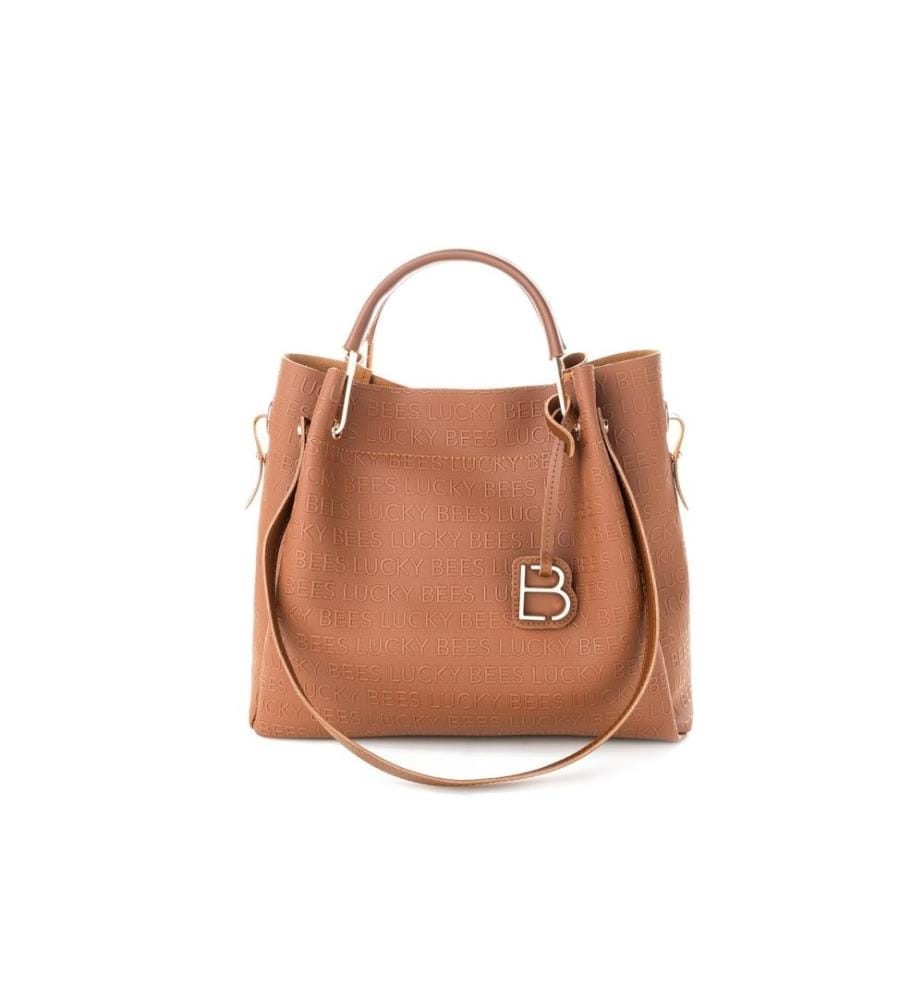 Umhängetasche, Tan, 100% Polyvinyl Leder
