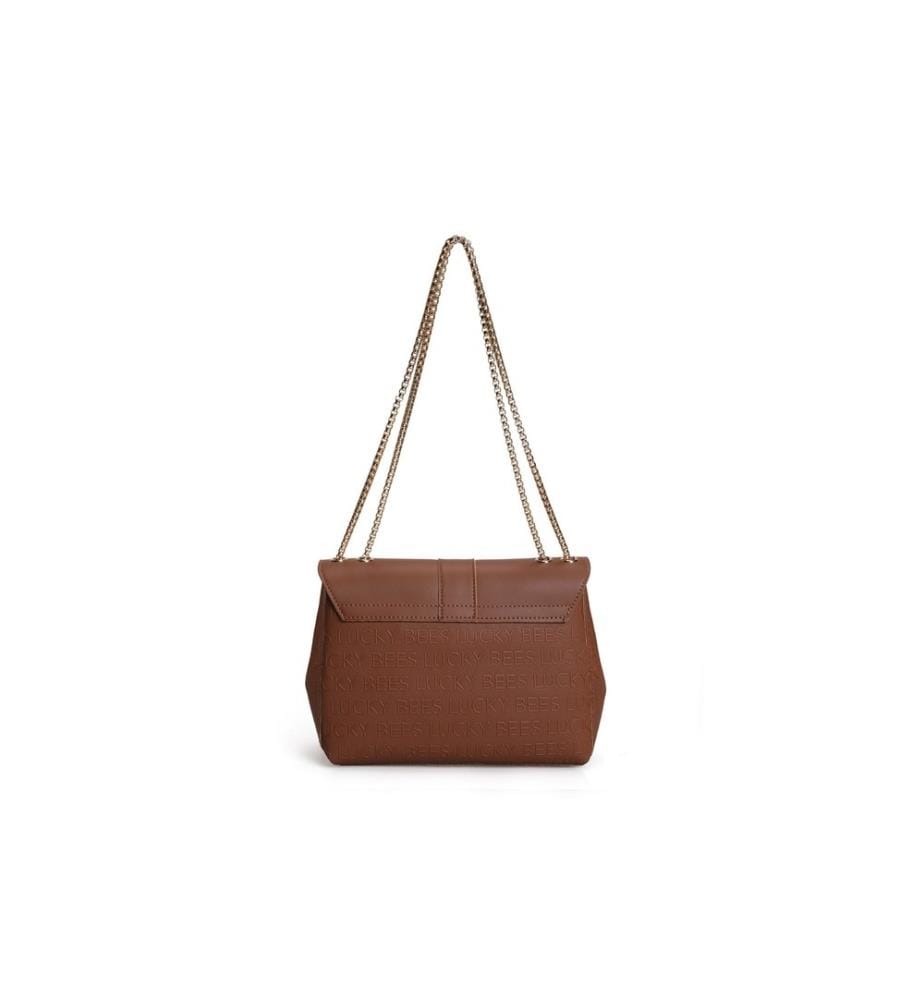 Sac à bandoulière, Tan, 100% Polyvinyl Leather