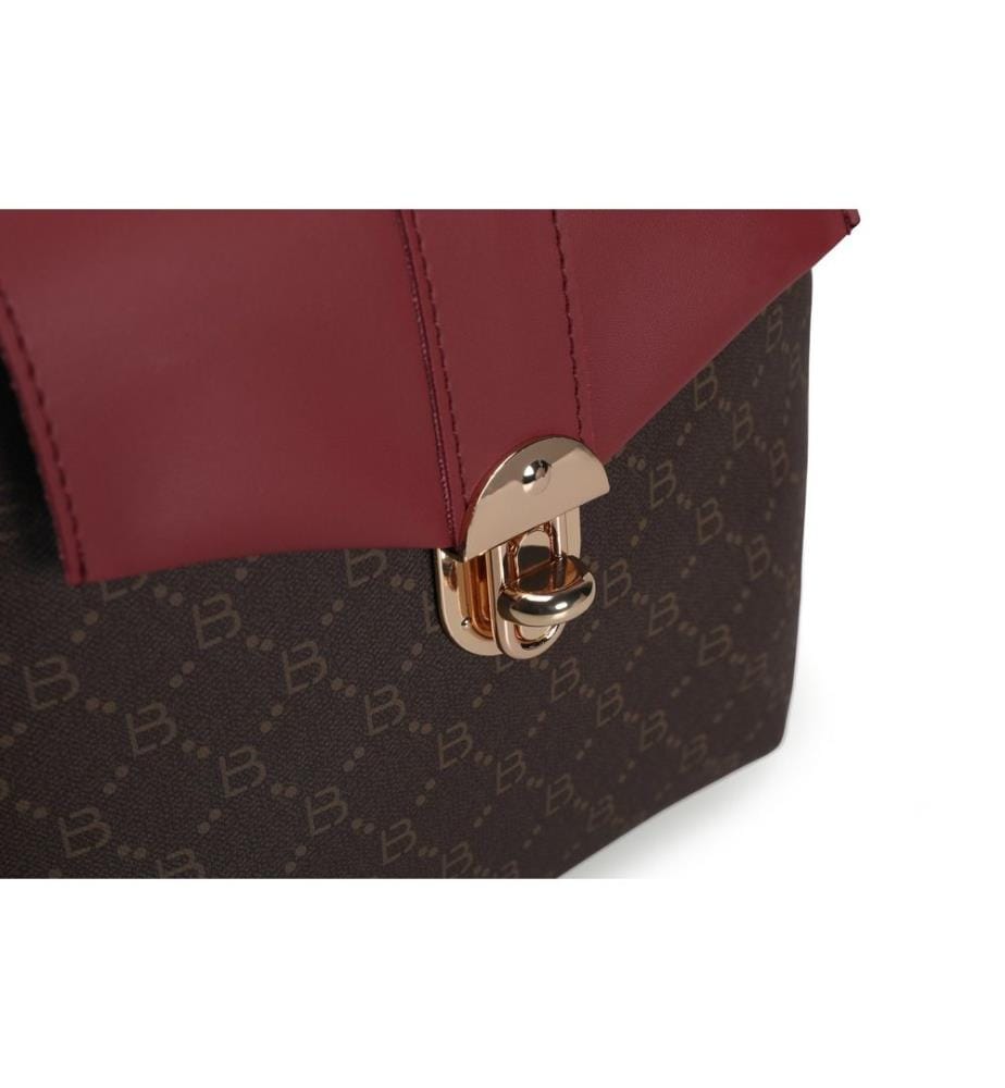 Sac à dos, Brown, Claret Red, 100% Polyvinyl Leather