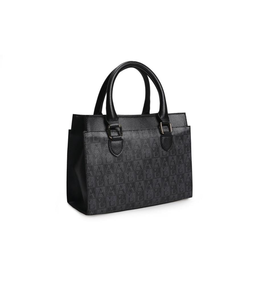 Sac à main, noir, 100% cuir polyvinyle