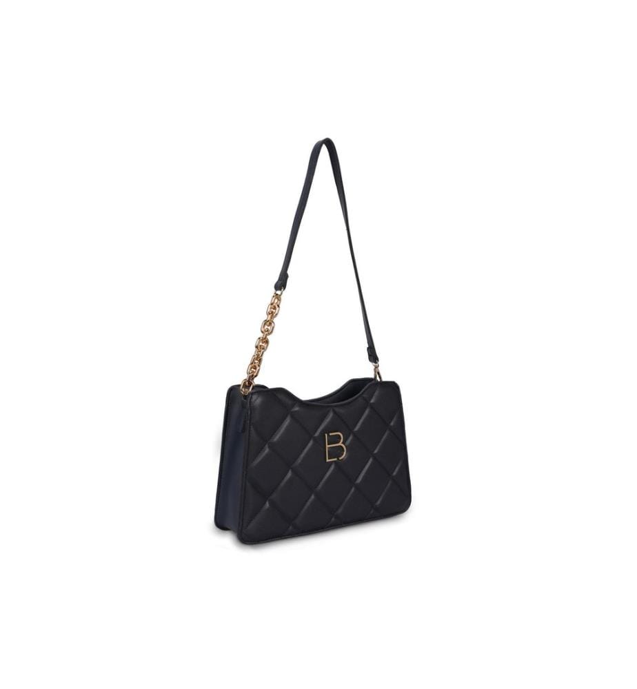 Borsa a tracolla, Blu scuro, 100% pelle di polivinile