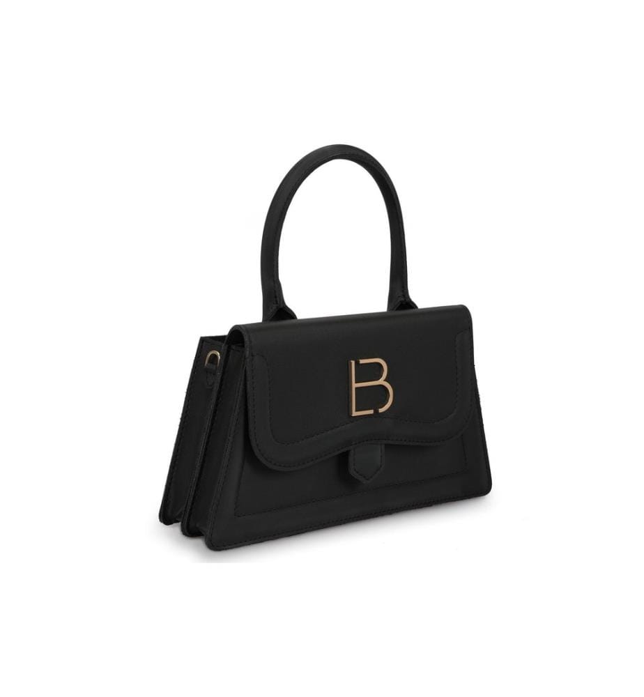 Handtasche, Schwarz, 100% Polyvinyl Leder