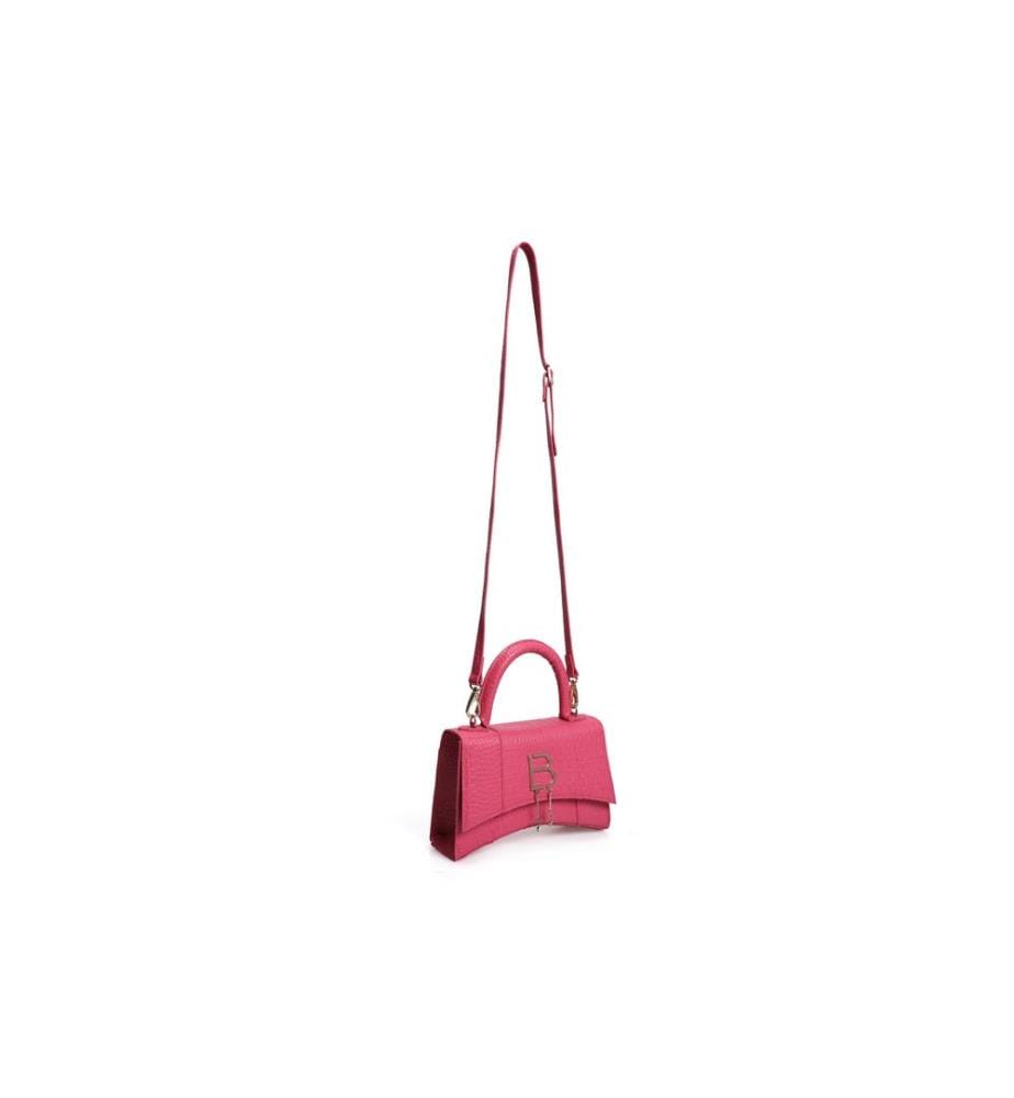 Sac à main, rose, 100% cuir de polyvinyle