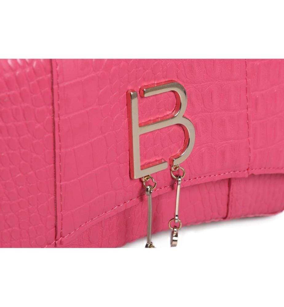 Sac à main, rose, 100% cuir de polyvinyle