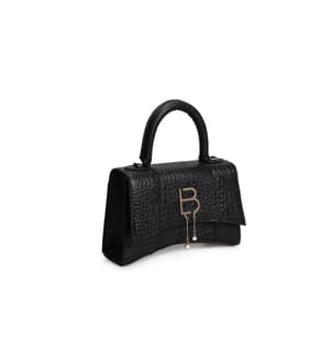 Handbag, Black, 100% Polyvinyl Leather