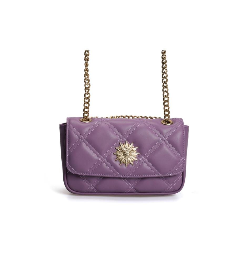 Borsa a tracolla, lilla, 100% POLIVINILCUOIO