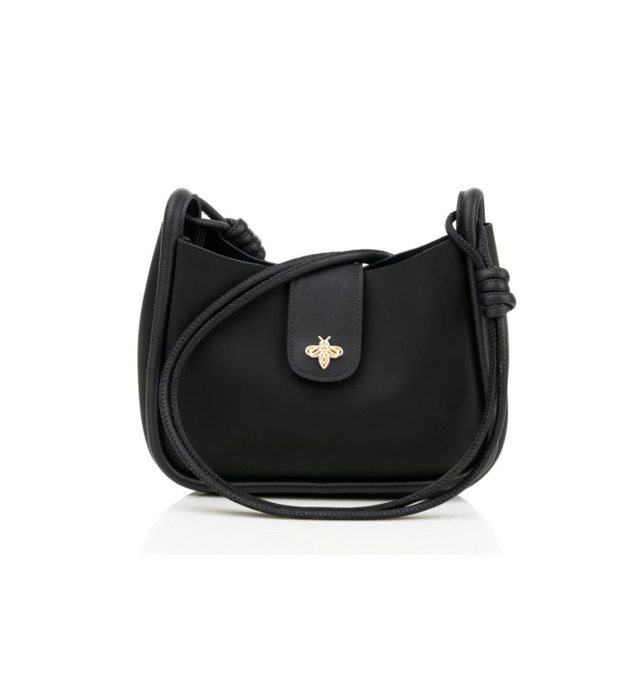 Sac à bandoulière, noir, 100% cuir de polyvinyle