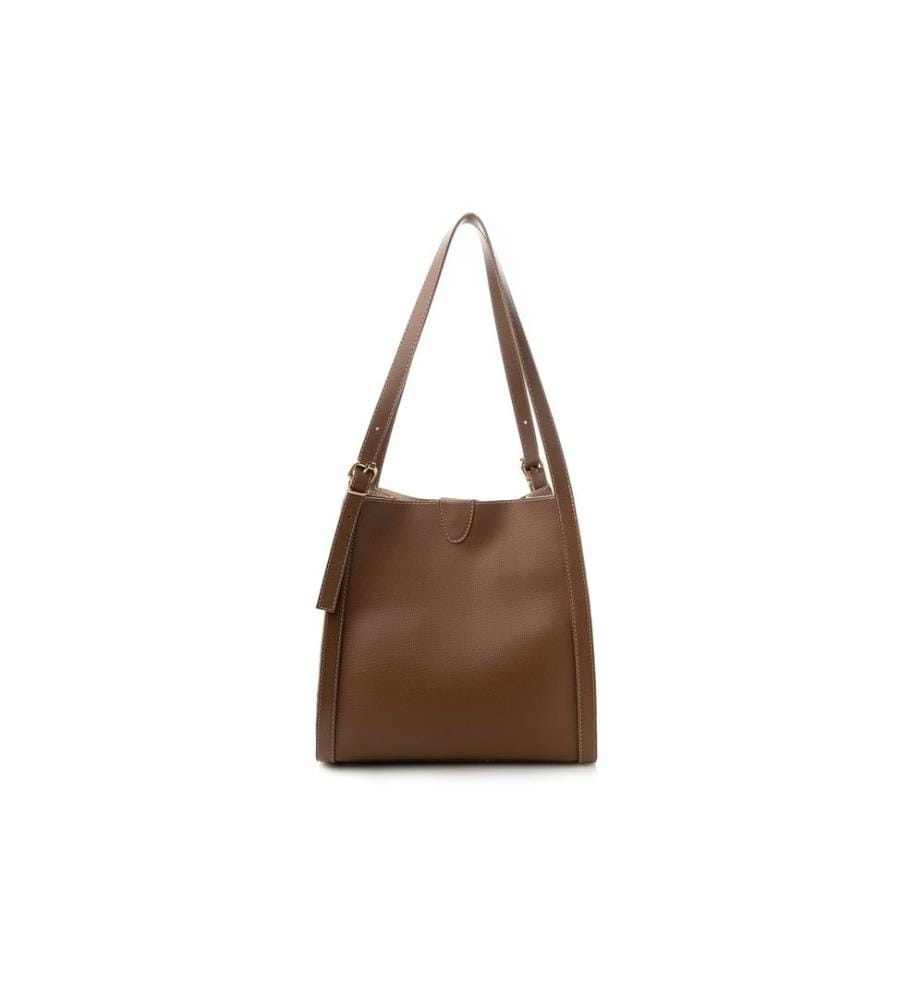 Sac fourre-tout, vison, 100% cuir de polyvinyle