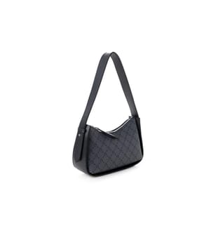 Sac à bandoulière, gris, noir, 100 % POLYVINYL LEATHER