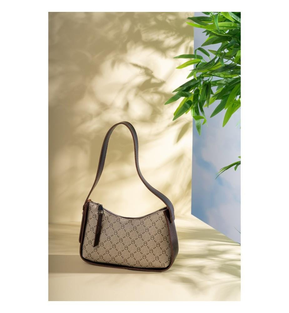 Sac à bandoulière, crème, marron, 100 % POLYVINYL LEATHER