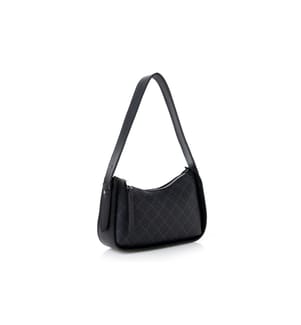Sac à bandoulière, noir, gris, 100 % POLYVINYL LEATHER