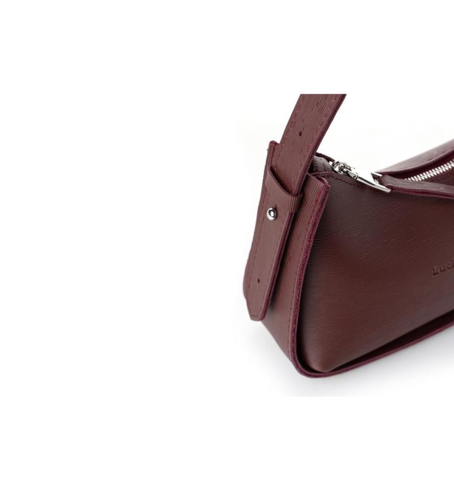 Sac à bandoulière, rouge bordeaux, 100 % POLYVINYL LEATHER