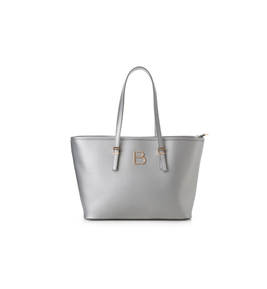 Sac fourre-tout, argent, 100 % POLYVINYL LEATHER