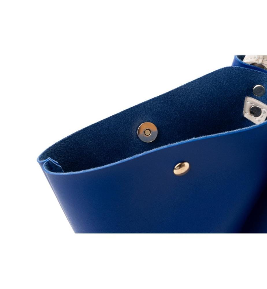 Sac fourre-tout, bleu sax, crème, 100 % POLYVINYL LEATHER