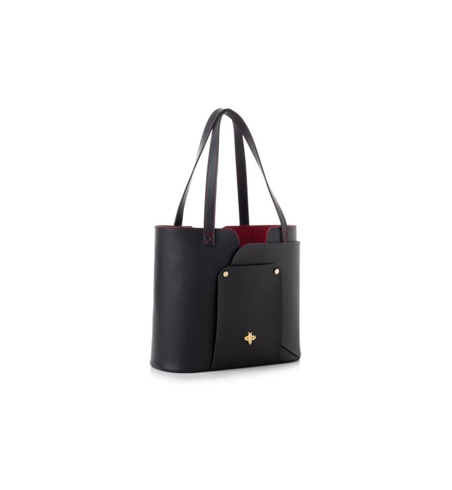 Sac fourre-tout, noir, 100 % POLYVINYL LEATHER