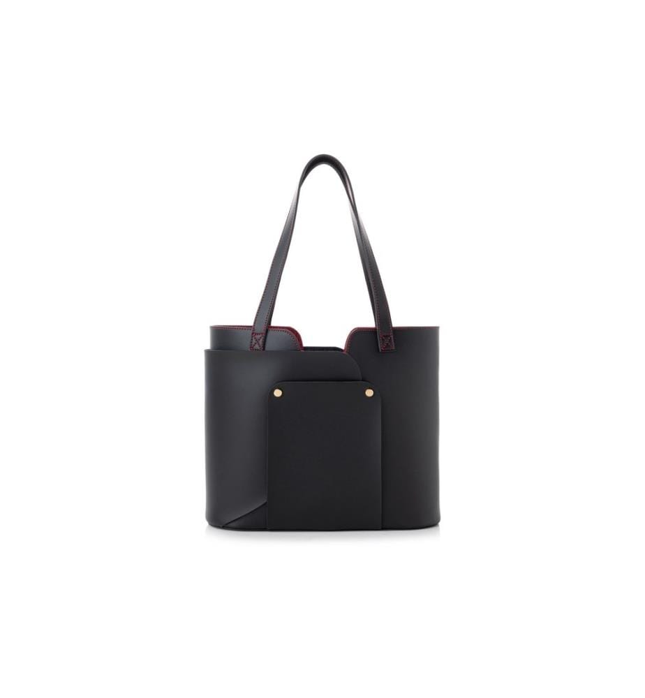 Sac fourre-tout, noir, 100 % POLYVINYL LEATHER