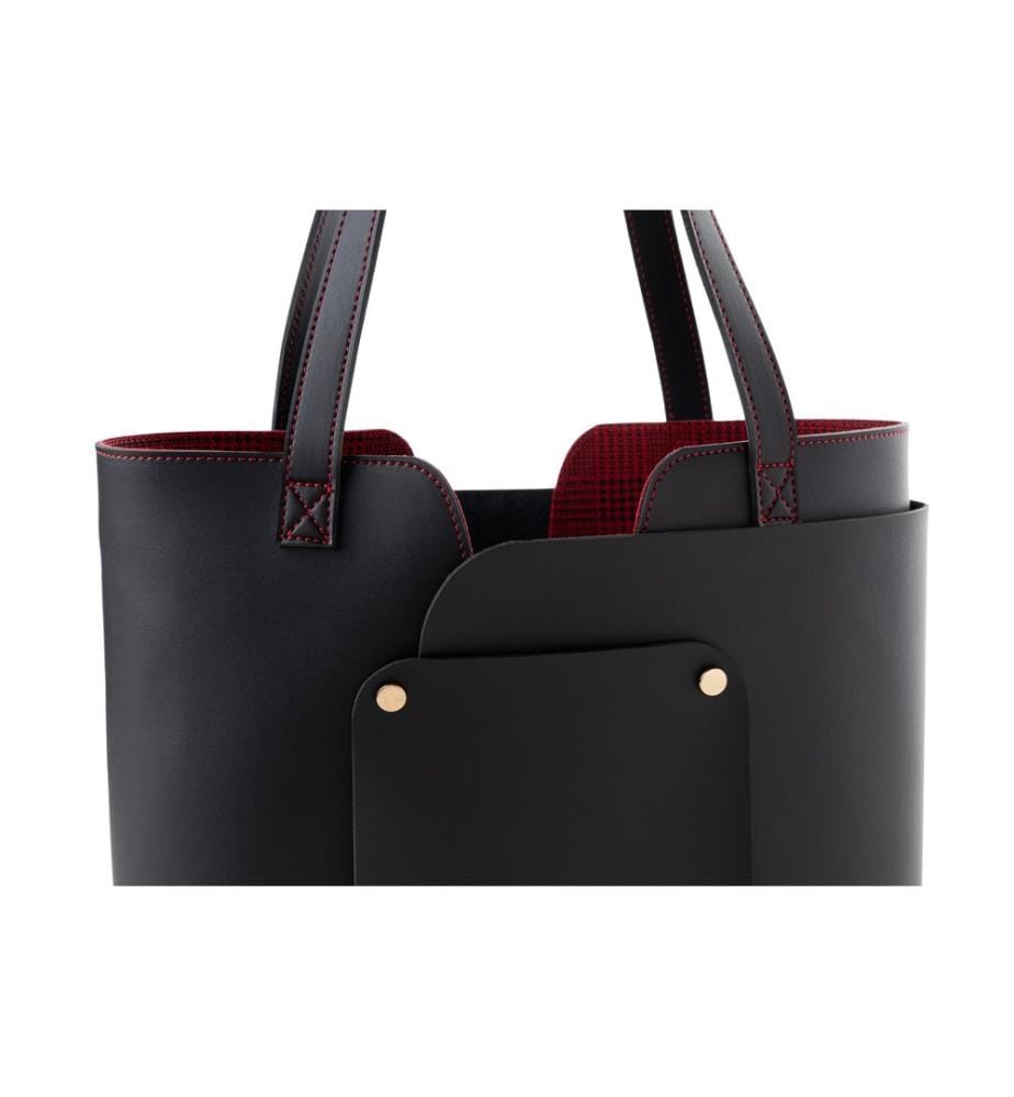 Sac fourre-tout, noir, 100 % POLYVINYL LEATHER
