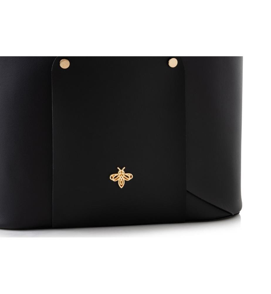 Sac fourre-tout, noir, 100 % POLYVINYL LEATHER