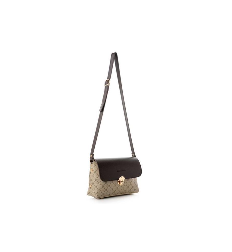 Sac à bandoulière, crème, marron, 100 % POLYVINYL LEATHER