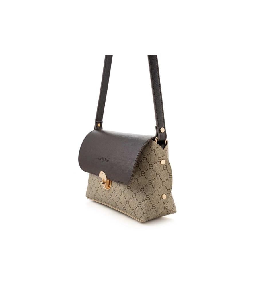 Sac à bandoulière, crème, marron, 100 % POLYVINYL LEATHER
