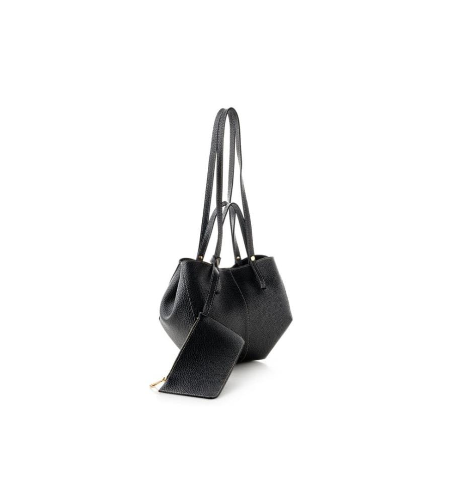 Umhängetasche, schwarz, 100 % POLYVINYL-LEDER