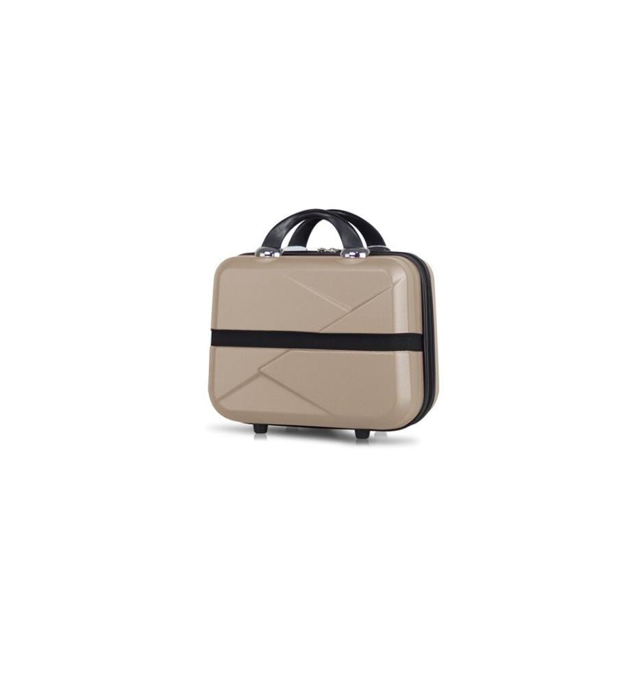 Kosmetiktasche, Gold, 100 % ABS