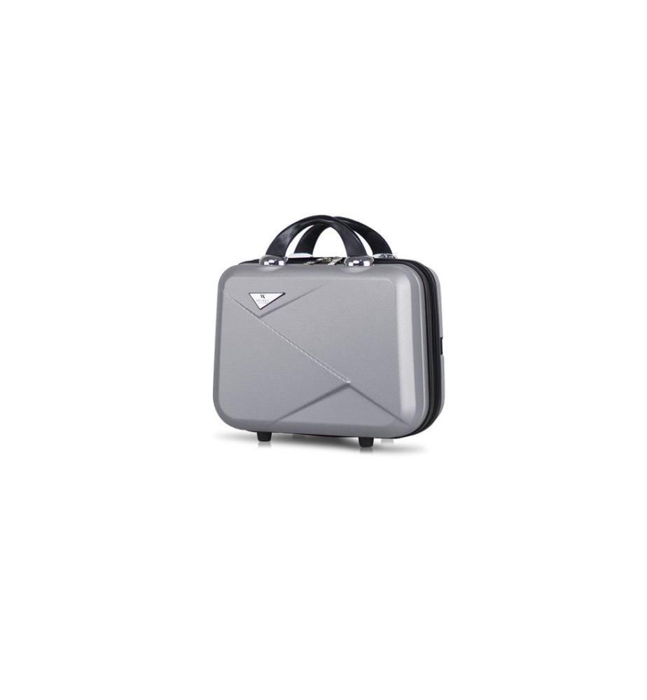 Trousse de maquillage, grise, 100 % ABS