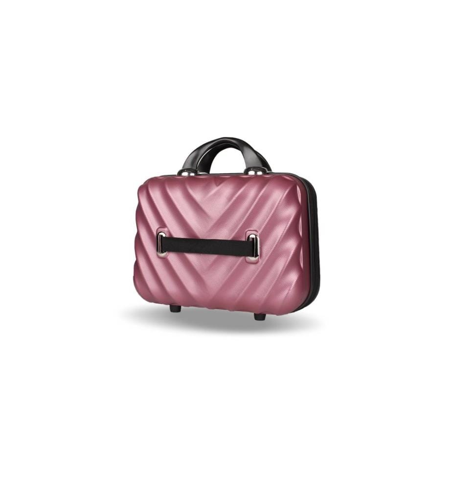 Kosmetiktasche, Roségold, 100 % ABS
