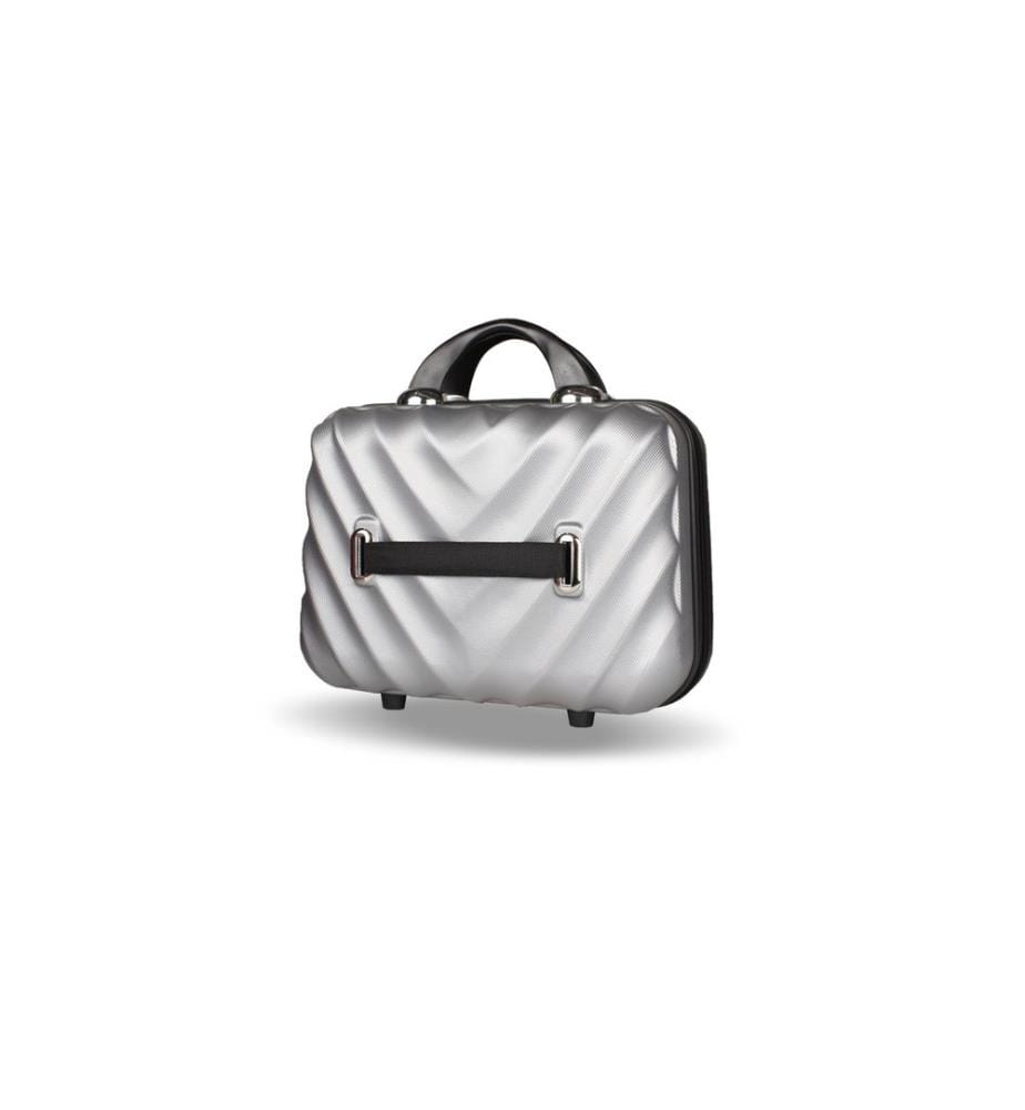 Trousse de maquillage, grise, 100 % ABS