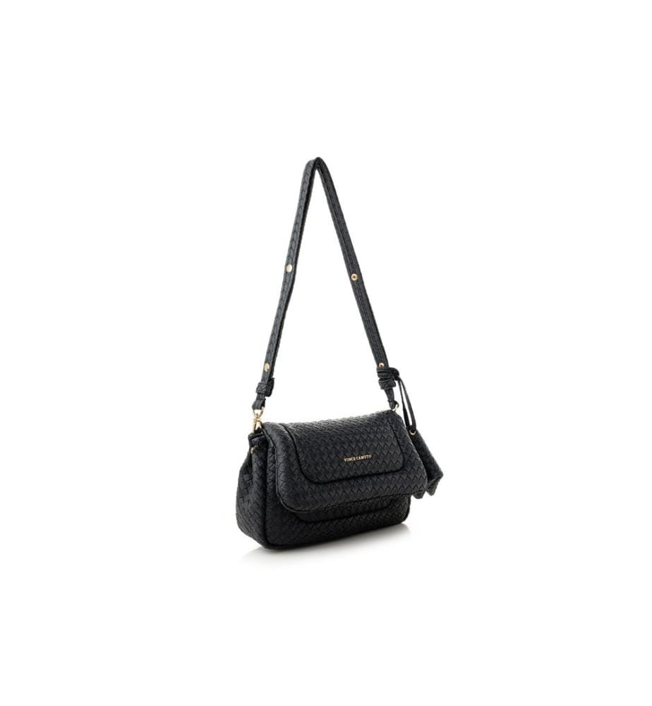 Umhängetasche, schwarz, 100 % POLYVINYL-LEDER