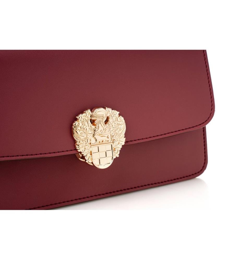 Sac à bandoulière, rouge bordeaux, 100 % POLYVINYL LEATHER