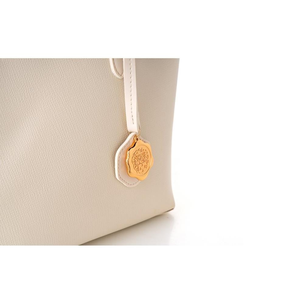 Sac fourre-tout, crème, 100 % POLYVINYL LEATHER