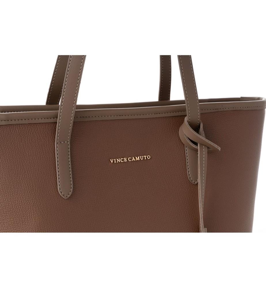 Tragetasche, dunkel minkfarben, 100 % POLYVINYL-LEDER