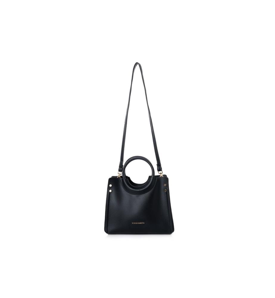 Handtasche, schwarz, 100 % POLYVINYL-LEDER