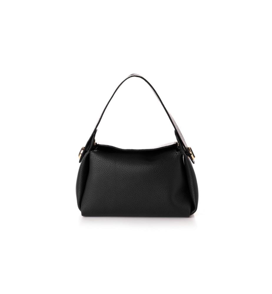 Handtasche, schwarz, 100 % POLYVINYL-LEDER