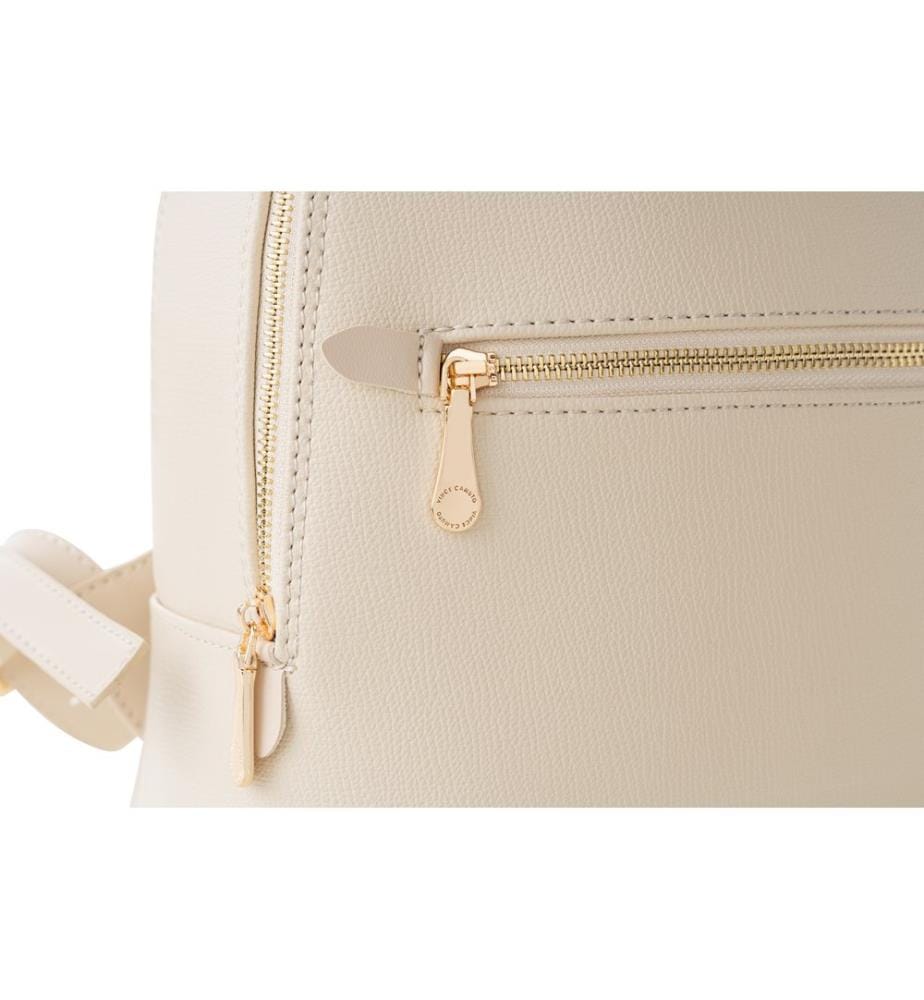 Rucksack, cremefarben, 100 % POLYVINYL-LEDER